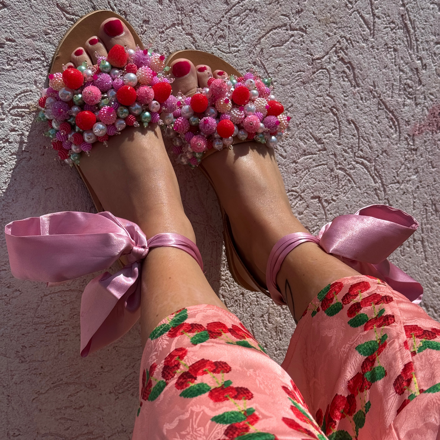 Strawberry Kiss Sandals