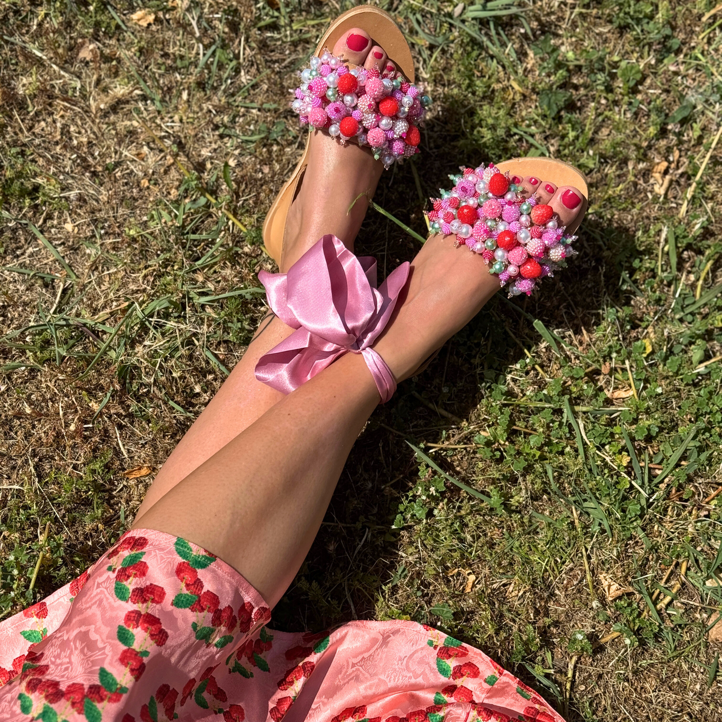 Strawberry Kiss Sandals