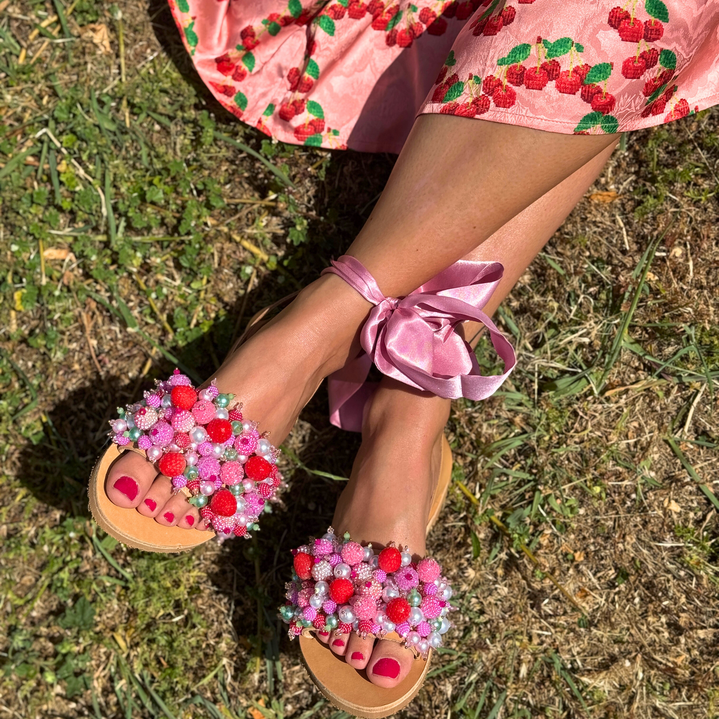 Strawberry Kiss Sandals