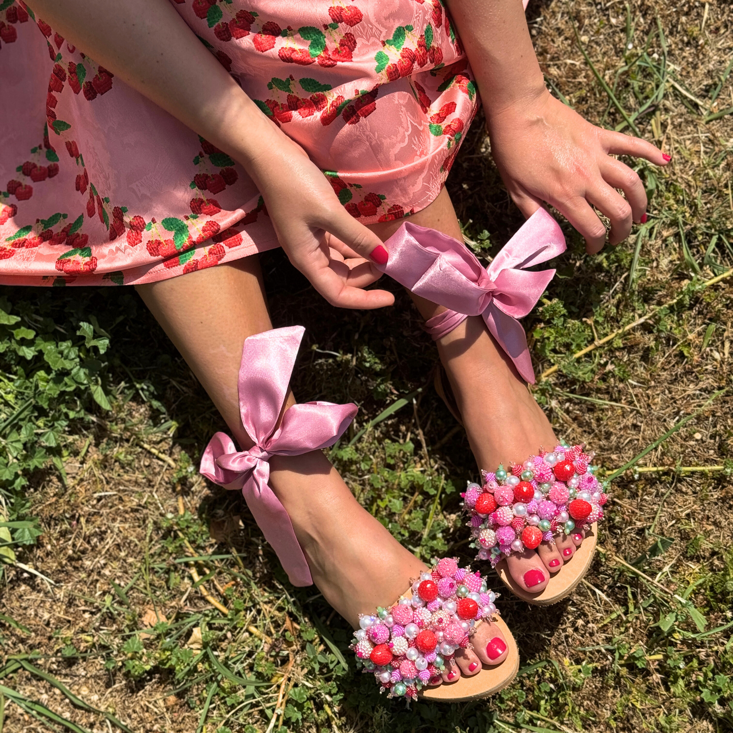 Strawberry Kiss Sandals
