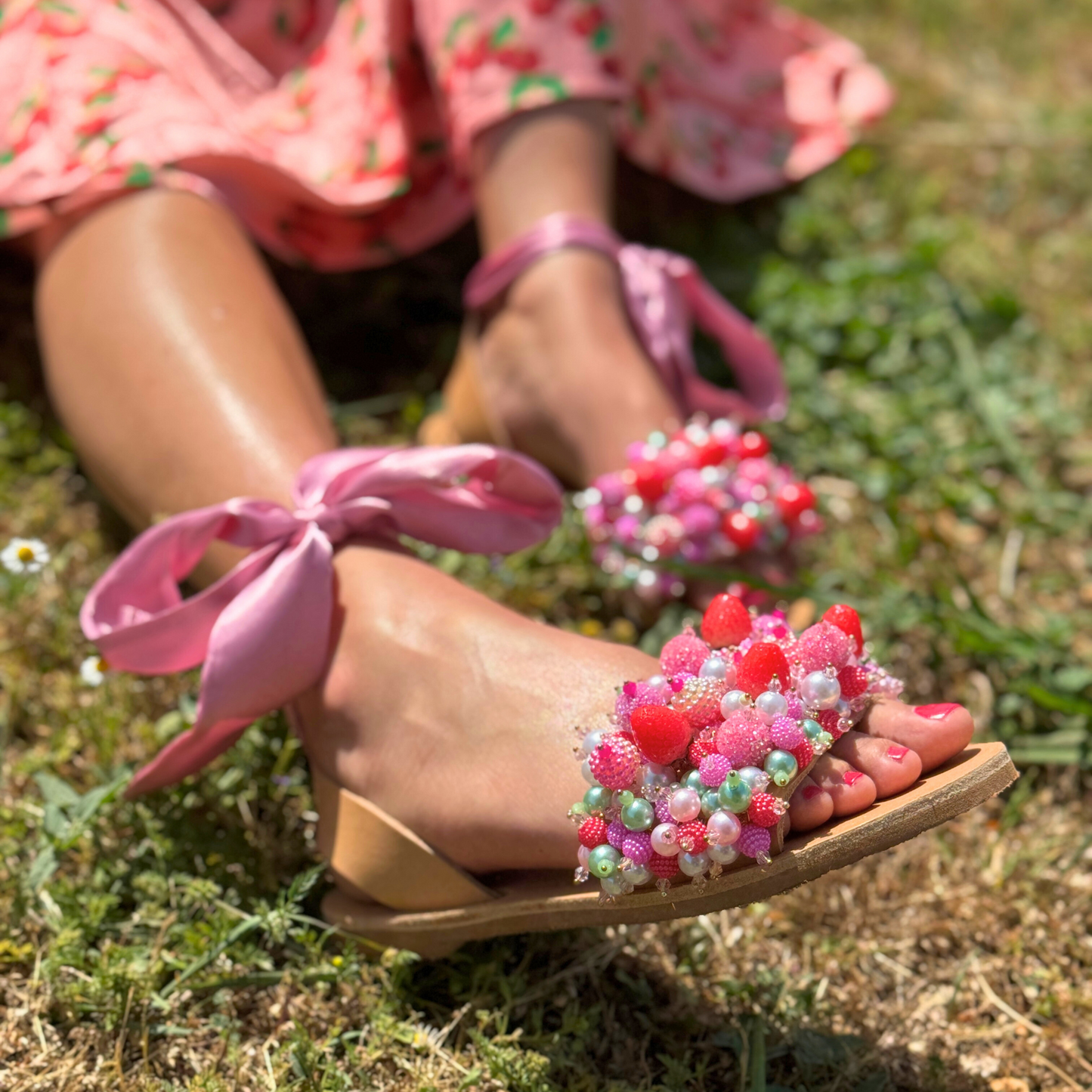 Strawberry Kiss Sandals