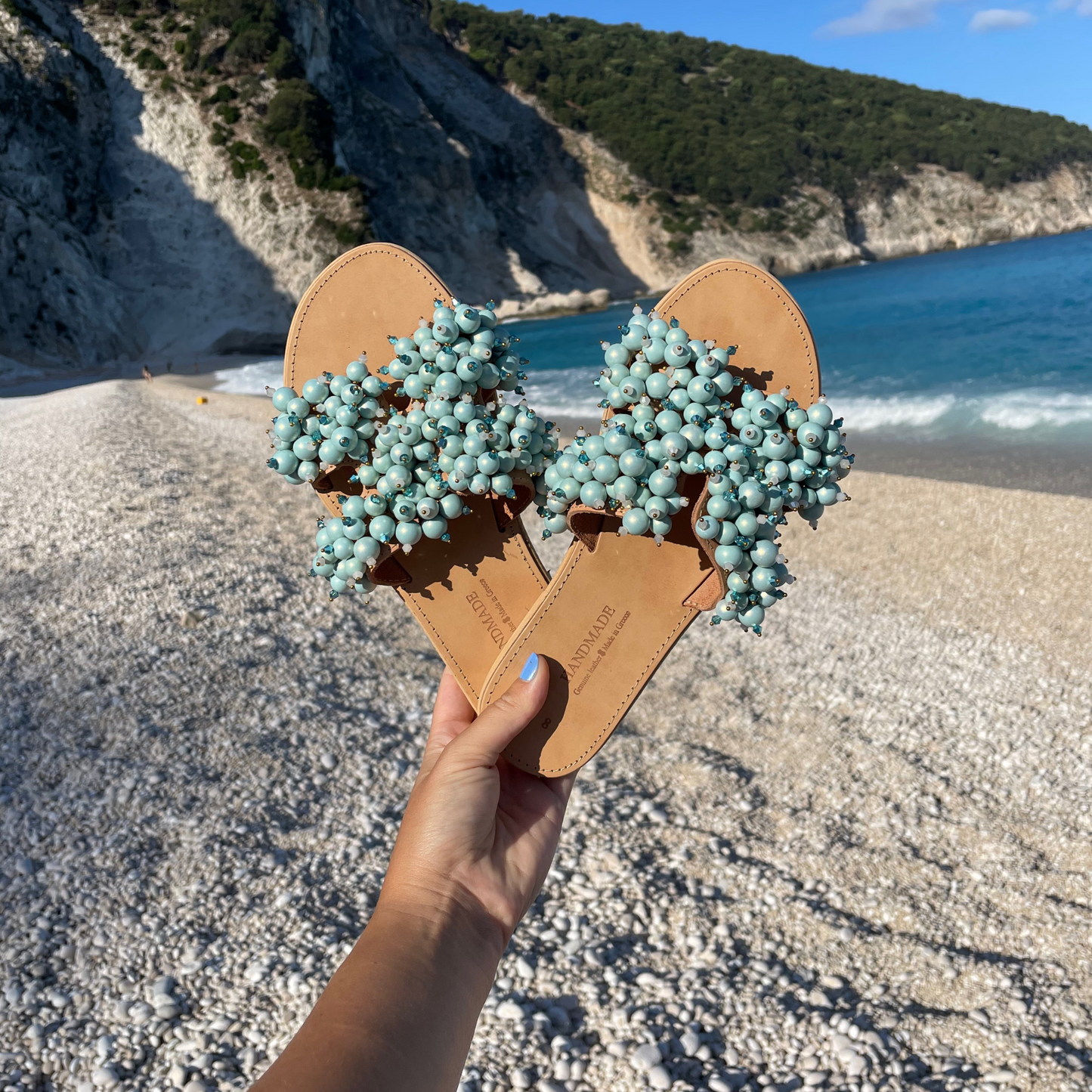 Hera Blue Sandals - Sandalea