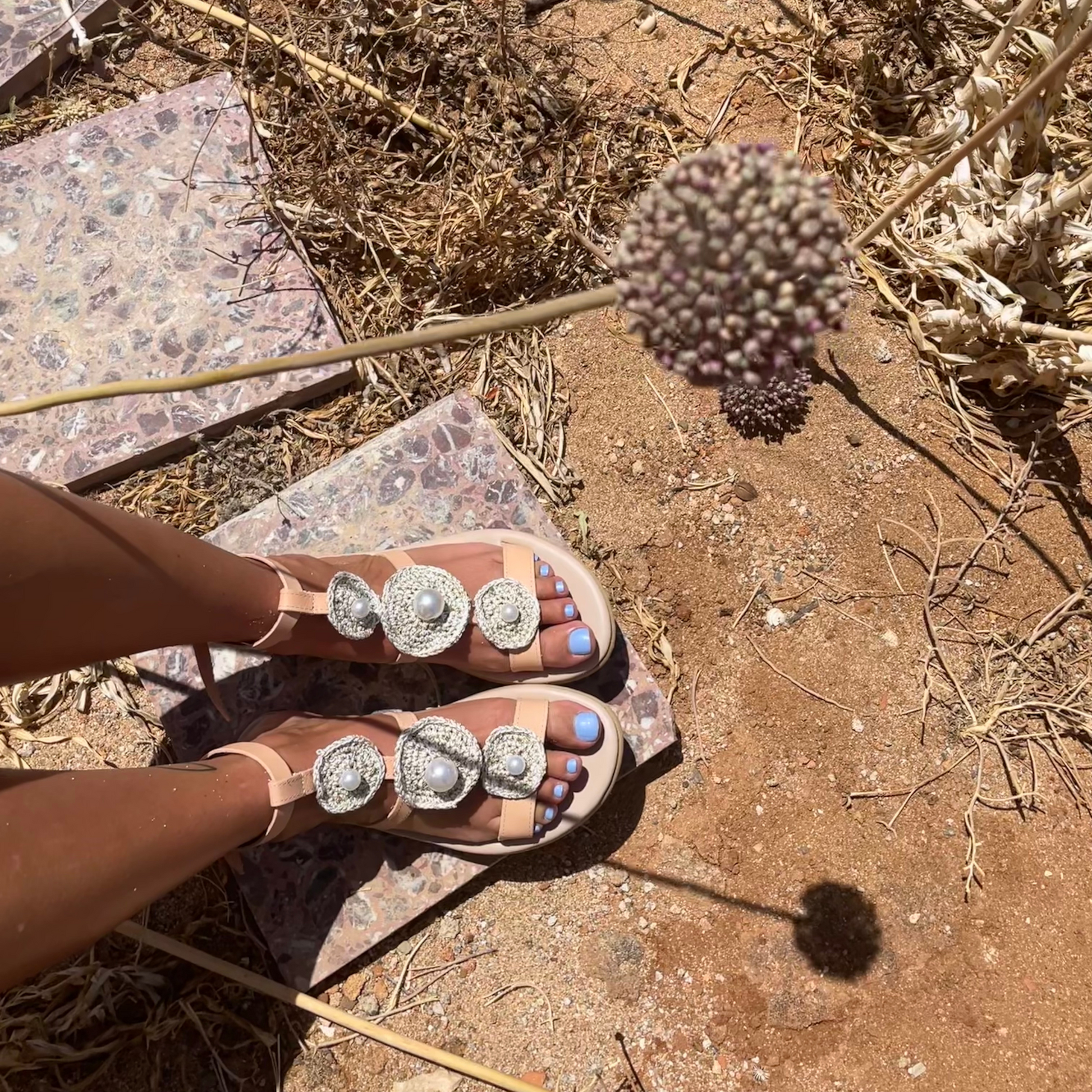 Greek Flora Sandals - Sandalea