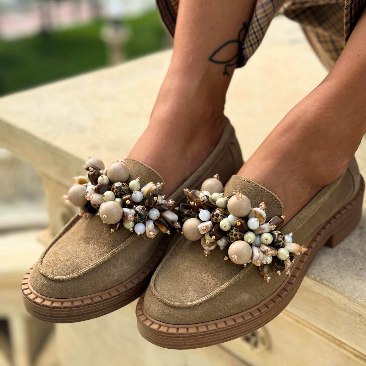 Salty Caramel Loafers - Sandalea