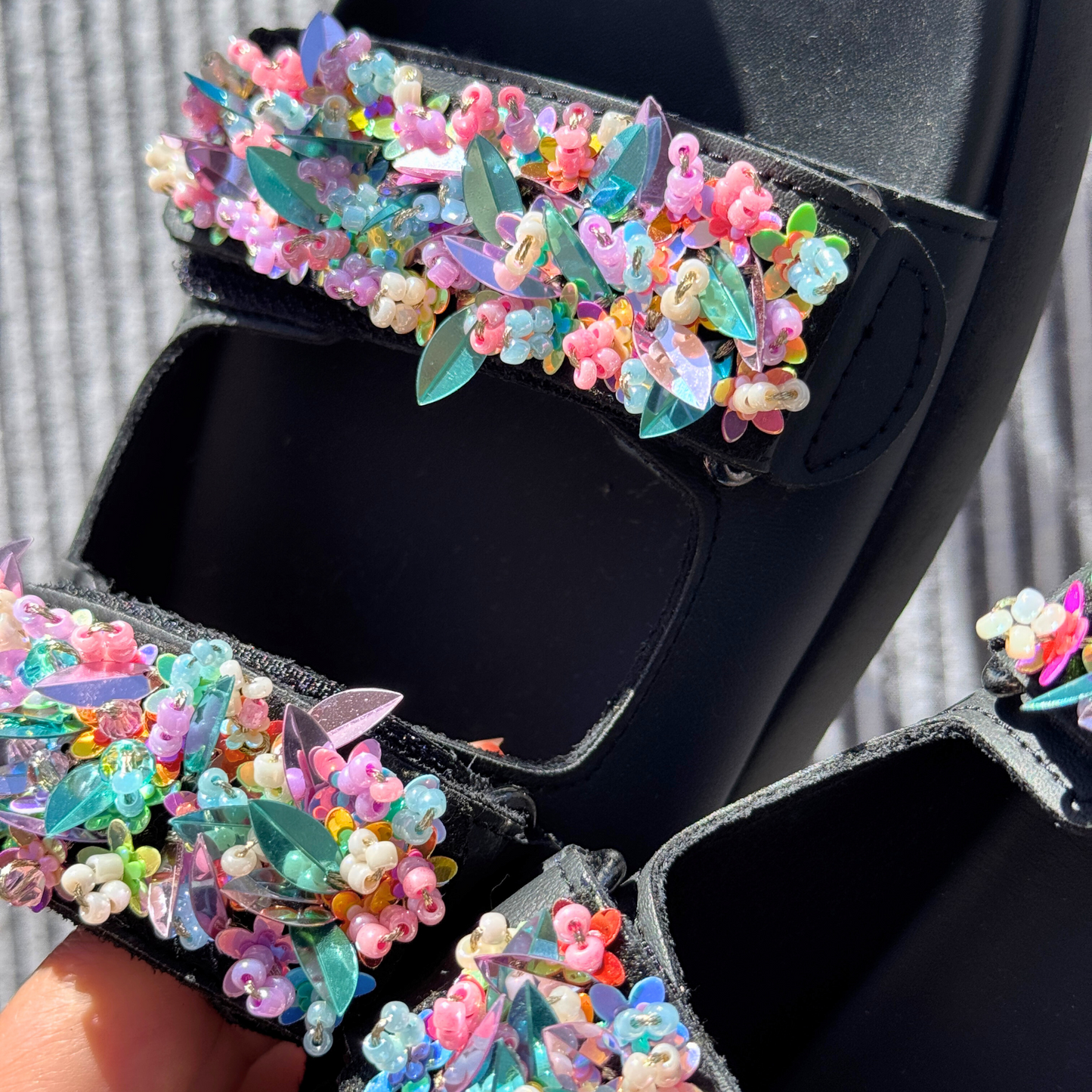 Rainbow Platforms Sandals