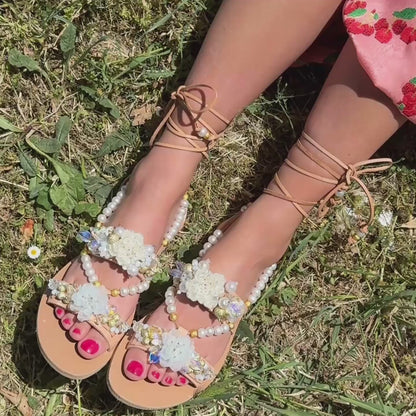 Cinderella Lace Up Gladiators
